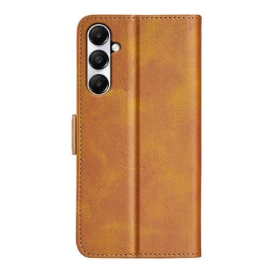 SKALO Samsung A05s 4G Premium Wallet Lompakkokotelo - Vaaleanruskea