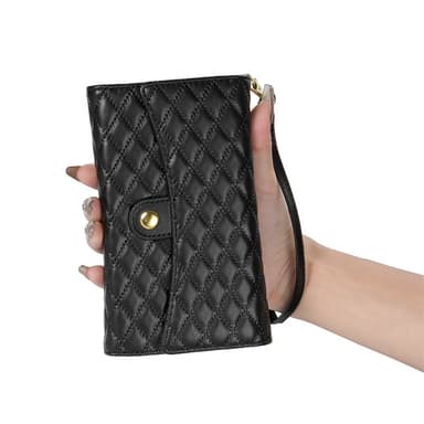 SKALO Samsung A05s 4G Evelope Clutch 8-Lokeroa - Musta