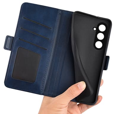 SKALO Samsung S23 FE Premium Wallet Lompakkokotelo - Sininen