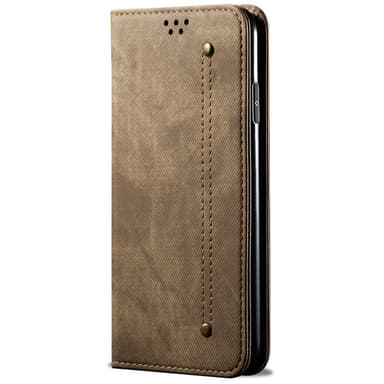 SKALO Samsung S24 Jeans Lompakkokotelo - Khaki