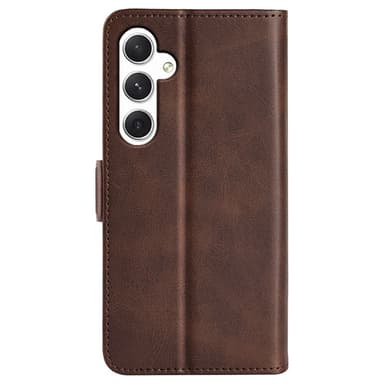 SKALO Samsung S24 Premium Wallet Lompakkokotelo - Ruskea