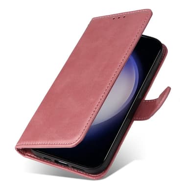 SKALO Samsung S24 PU-nahkainen Lompakkokotelo - Pinkki