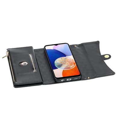 SKALO Samsung A05s 4G Evelope Clutch 8-Lokeroa - Musta