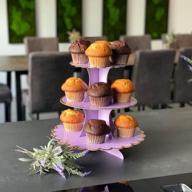 Etagere Muffiniteline Cupcake teline (violetti)