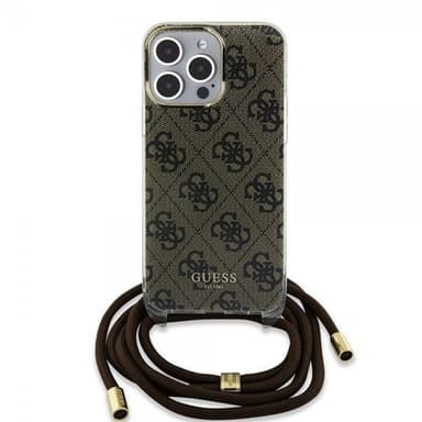Guess iPhone 15 Pro Max Kuori Crossbody Cord Ruskea