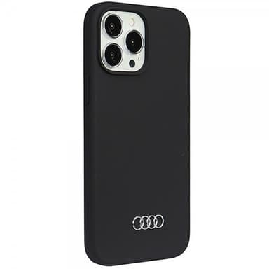 Audi iPhone 13 Pro Max Kuori Silikoni Musta