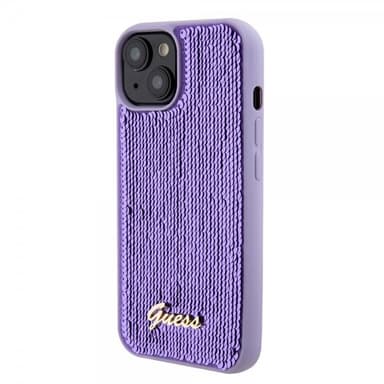 Guess iPhone 15 Plus Kuori Sequin Violetti