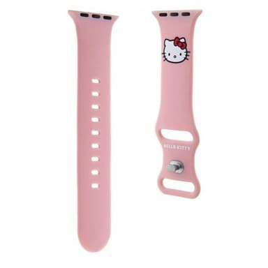 Hello Kitty Apple Watch 38/40/41mm Ranneke Liquid Silicone Vaaleanpunainen