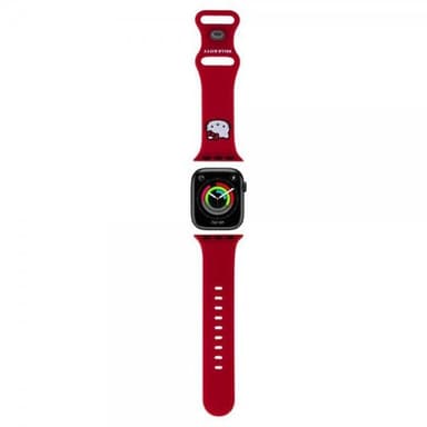 Hello Kitty Apple Watch 38/40/41mm Ranneke Liquid Silicone Punainen