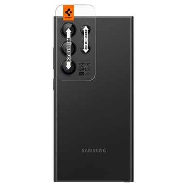 Spigen Samsung Galaxy S24 Ultra Kameran linssinsuojus GLAS.tR EZ Fit Optik Pro 2-pakkaus Musta