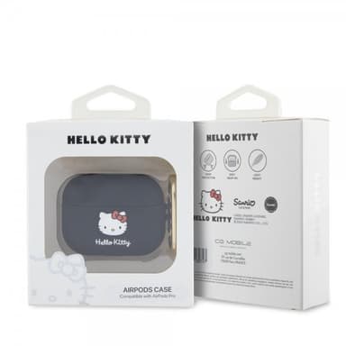 Hello Kitty AirPods Pro Kuori Liquid Silicone Musta