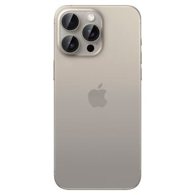 Spigen iPhone 15 Pro/iPhone 15 Pro Max Kameran linssinsuojus GLAS.tR EZ Fit Optik Pro 2-pakkaus Natural Titanium