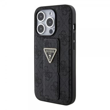 Guess iPhone 15 Pro Max Kuori Grip Stand Function Musta