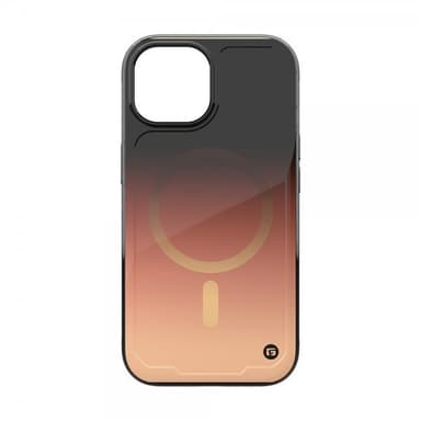 Clckr iPhone 15 Kuori Onyx MagSafe Copper