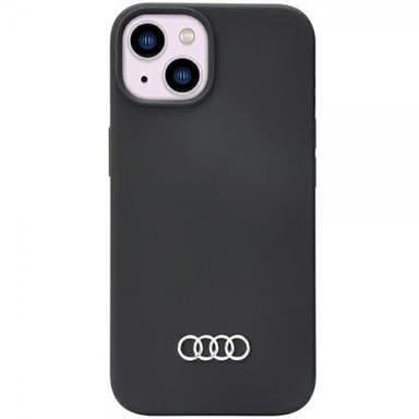 Audi iPhone 14 Kuori Silikoni Musta