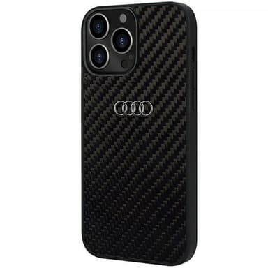 Audi iPhone 13 Pro Max Kuori Carbon Fiber Musta