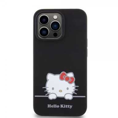 Hello Kitty iPhone 13 Pro Kuori Liquid Silicone Musta