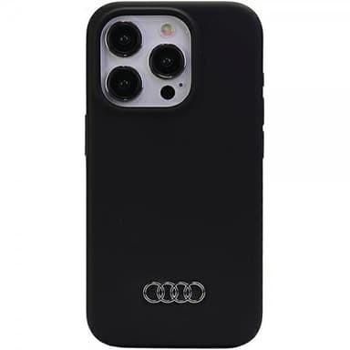 Audi iPhone 15 Pro Kuori Silikoni Musta