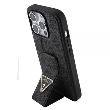 Guess iPhone 15 Pro Max Kuori Grip Stand Function Musta