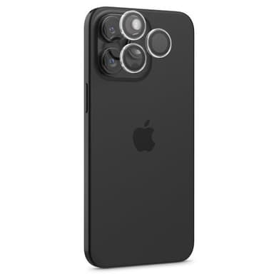 Spigen iPhone 14/15 Pro/iPhone 14/15 Pro Max Kameran linssinsuojus GLAS.tR EZ Fit Optik Pro Crystal Clear 2-pakkaus