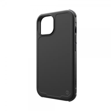 Clckr iPhone 15 Kuori Carbon MagSafe Musta
