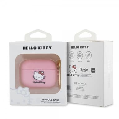 Hello Kitty AirPods Pro Kuori Liquid Silicone Vaaleanpunainen