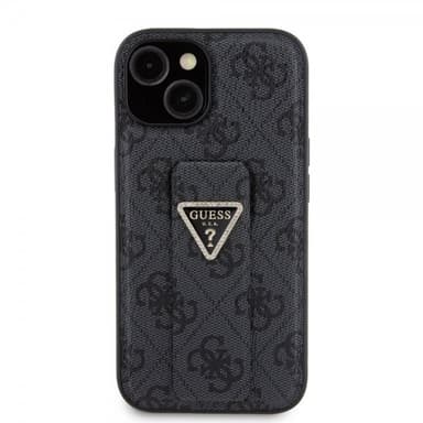 Guess iPhone 15 Kuori Grip Stand Function Musta