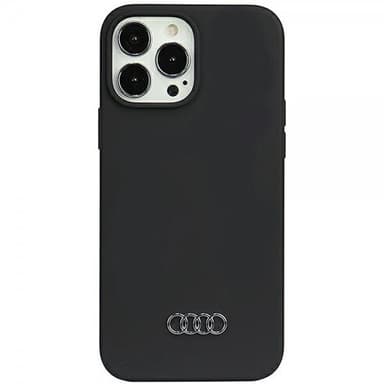 Audi iPhone 13 Pro Max Kuori Silikoni Musta