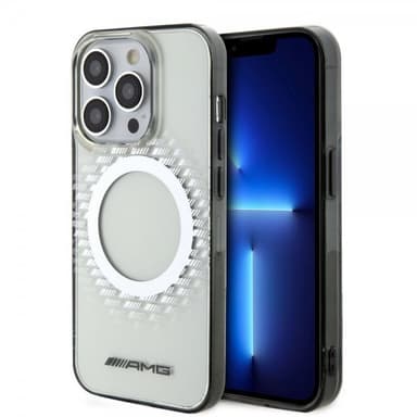 Mercedes Benz iPhone 15 Pro Max Kuori Rhombus Pattern MagSafe AMG Läpinäkyvä