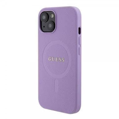 Guess iPhone 15 Plus Kuori Saffiano MagSafe Violetti