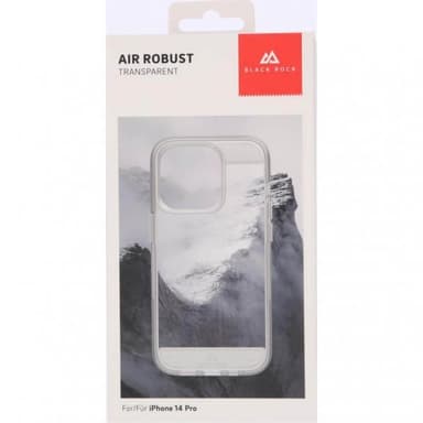 Black Rock iPhone 14 Pro Kuori Air Robust Case Läpinäkyvä