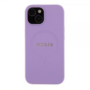 Guess iPhone 15 Plus Kuori Saffiano MagSafe Violetti