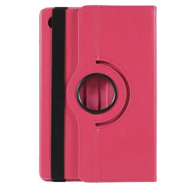 SKALO Samsung Tab A9+ 360 Litchi Suojakotelo - Cerise