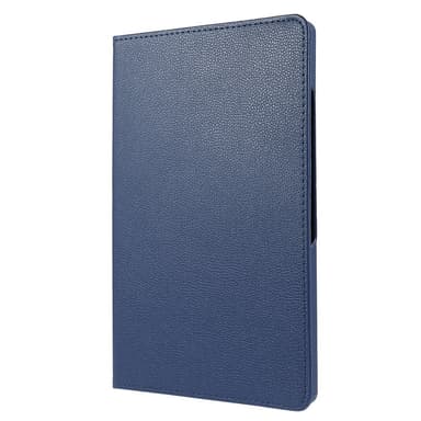 SKALO Samsung Tab A9+ 360 Litchi Suojakotelo - Tummansininen