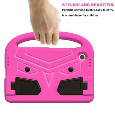 SKALO Samsung Tab A9 Lapsikuori kahvalla ja jalustalla - Pinkki