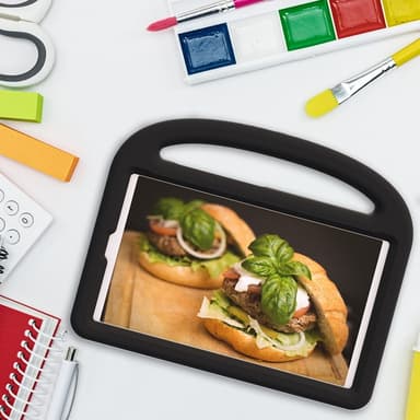 SKALO Samsung Tab A9 Lapsikuori kahvalla ja jalustalla - Musta