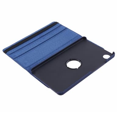 SKALO Samsung Tab A9 360 Litchi Suojakotelo - Tummansininen