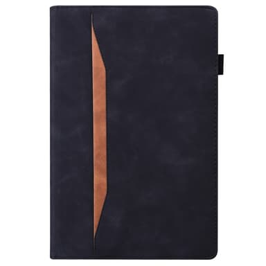 SKALO Samsung Tab A9+ PU-nahkainen Lompakkokotelo - Musta