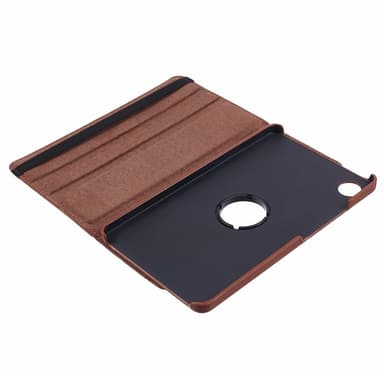 SKALO Samsung Tab A9 360 Litchi Suojakotelo - Ruskea