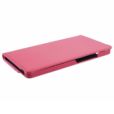 SKALO Samsung Tab A9 360 Litchi Suojakotelo - Cerise