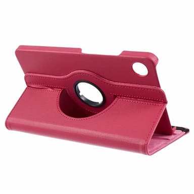 SKALO Samsung Tab A9 360 Litchi Suojakotelo - Cerise