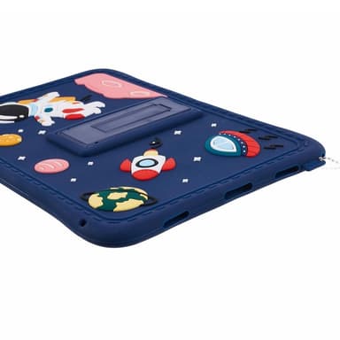 SKALO Samsung Tab A9+ Shock Resistant Armor Silicone Kuori  - Sininen