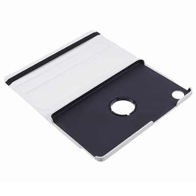 SKALO Samsung Tab A9 360 Litchi Suojakotelo - Valkoinen