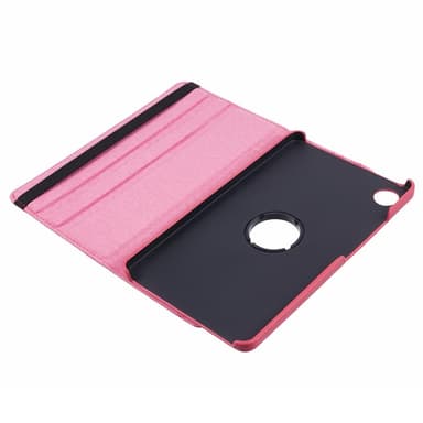 SKALO Samsung Tab A9 360 Litchi Suojakotelo - Cerise
