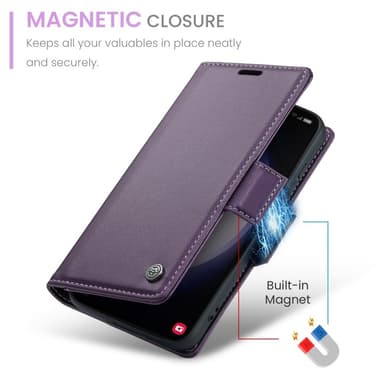 CASEME Retro Lompakkokotelo Samsung Galaxy S24