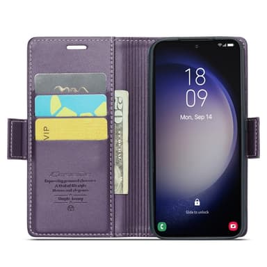 CASEME Retro Lompakkokotelo Samsung Galaxy S24