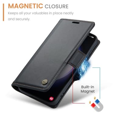 CASEME Retro Lompakkokotelo Samsung Galaxy S24