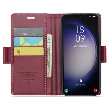 CASEME Retro Lompakkokotelo Samsung Galaxy S24