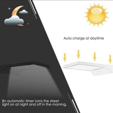 Aurinkokennolamppu liikkeentunnistimella -  36 LED 280LM