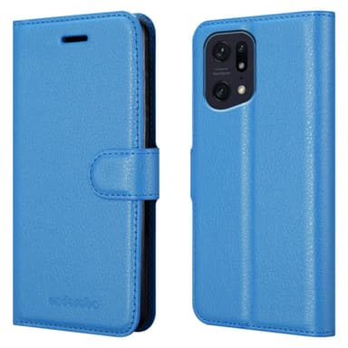 Oppo FIND X5 PRO Suojakuori Lompakkokotelo (Sininen)
